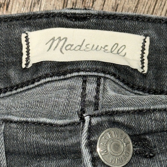 Madewell 10" High-Rise Skinny Jeans Berkeley Black: Button-Through Edition 24 - Picture 4 of 13